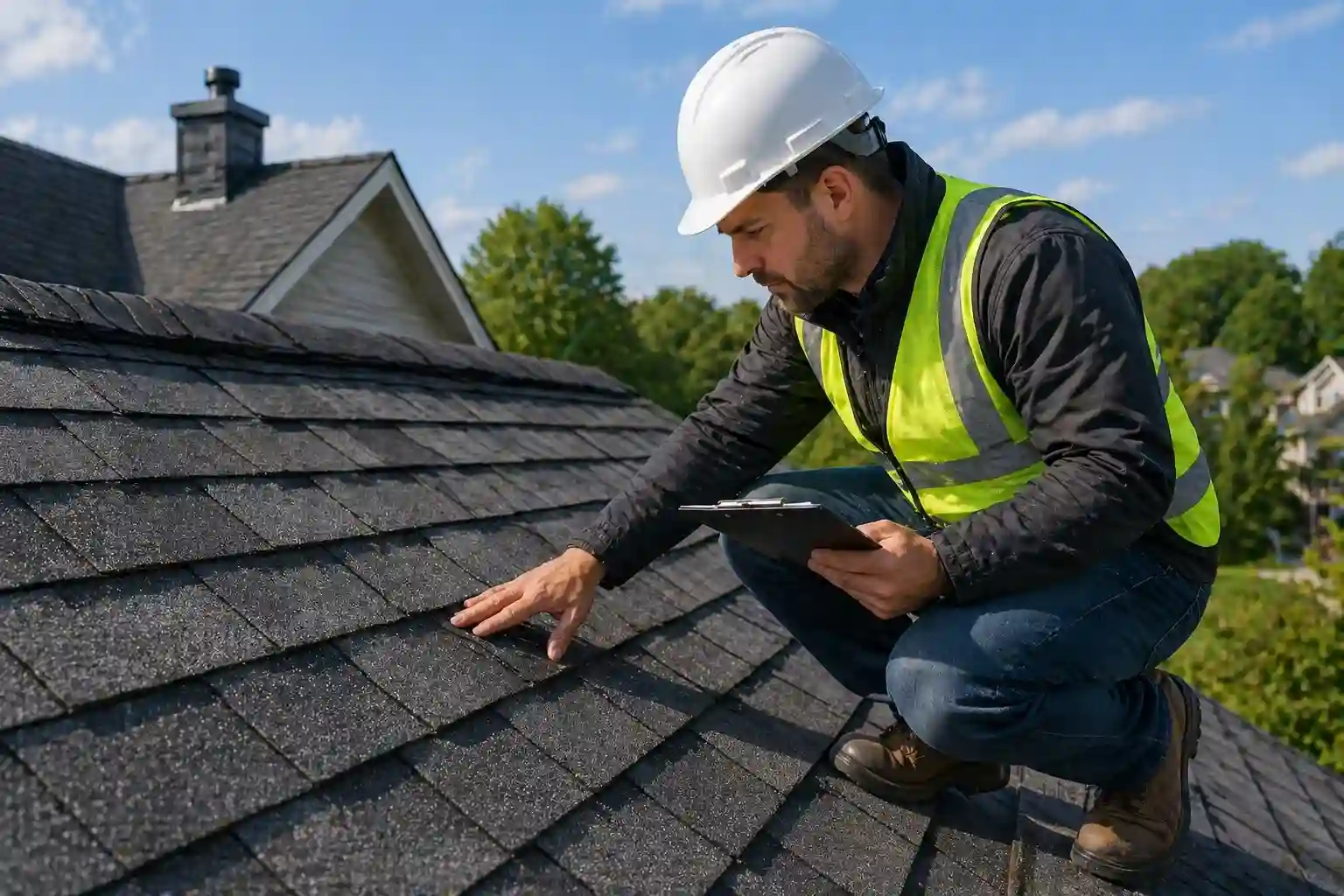 Inspection de toiture pour verifier l'etat general du revetement
